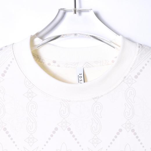 T4273SDSA夏季新款男士痞帅百搭提花设计圆领短袖T恤气质小众设计上衣 商品图2