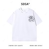 T4436SDSA夏季新款男士痞帅潮牌简约手绘字母泼墨设计圆领短袖T恤时尚 商品缩略图1