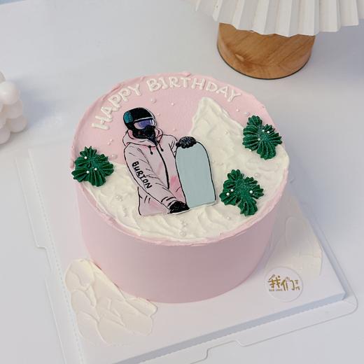 多款~男生/女生滑雪手绘卡通蛋糕-低糖处理无添加 商品图3