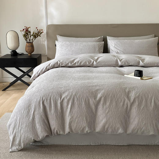 【热卖推荐】自然醒A类60支加厚长绒棉全棉立体提花轻奢四件套HS 商品图2