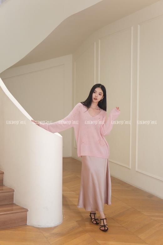 【门店同款】ENJOY秋季“谧色花颂”流光漫步长半裙 164246816 商品图0