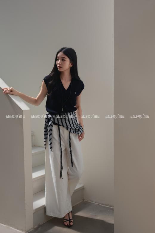 【门店同款】ENJOY秋季“城市与旷野”条纹披肩针织 164494166 商品图0