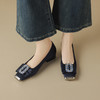 【预售5天】巨好穿法式单鞋女春秋新款蝴蝶结水钻方头中跟粗跟低跟时尚YS&0303 商品缩略图3