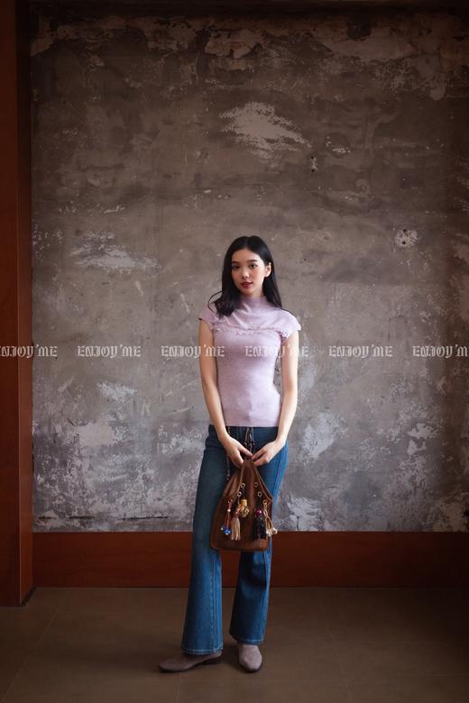 【门店同款】ENJOY秋季“光阴序语”绮梦拼蕾丝针织 164247261 商品图0