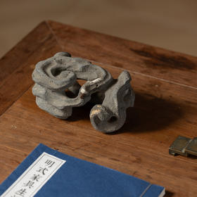 清	黟县青石雕云纹器座