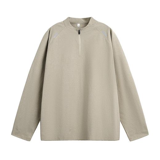 【YW】无忧购户外休闲宽松透气立领半拉链凉感运动长袖T恤MT7227（截单后3-5天发货) 商品图7