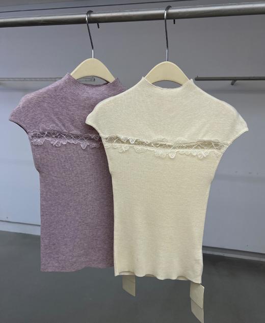 【门店同款】ENJOY秋季“光阴序语”绮梦拼蕾丝针织 164247261 商品图5