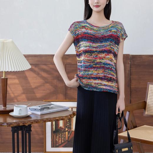 苏苏姐家棒针油画衣手工DIY棒针纯棉上衣毛线团自制材料包 商品图3