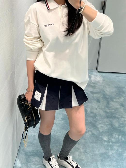 中性款logo刺绣长袖polo衫017 商品图4