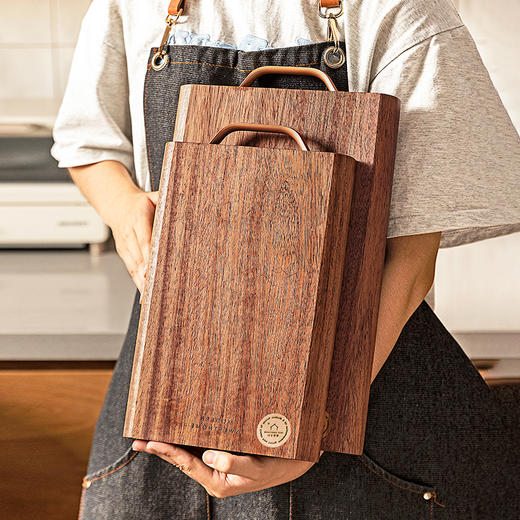 摩登主妇黑金檀木菜板厨房家用防霉抗菌切菜板食品级实木案板砧板 商品图3