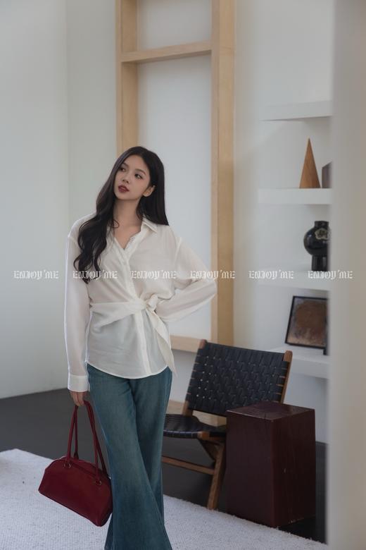 【门店同款】ENJOY秋季复古高腰喇叭裤 164093240 商品图4