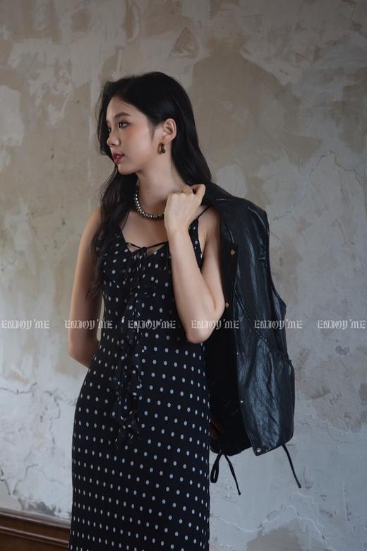 【门店同款】ENJOY秋季“光阴序语”复古波点鱼尾裙 164247552 商品图2