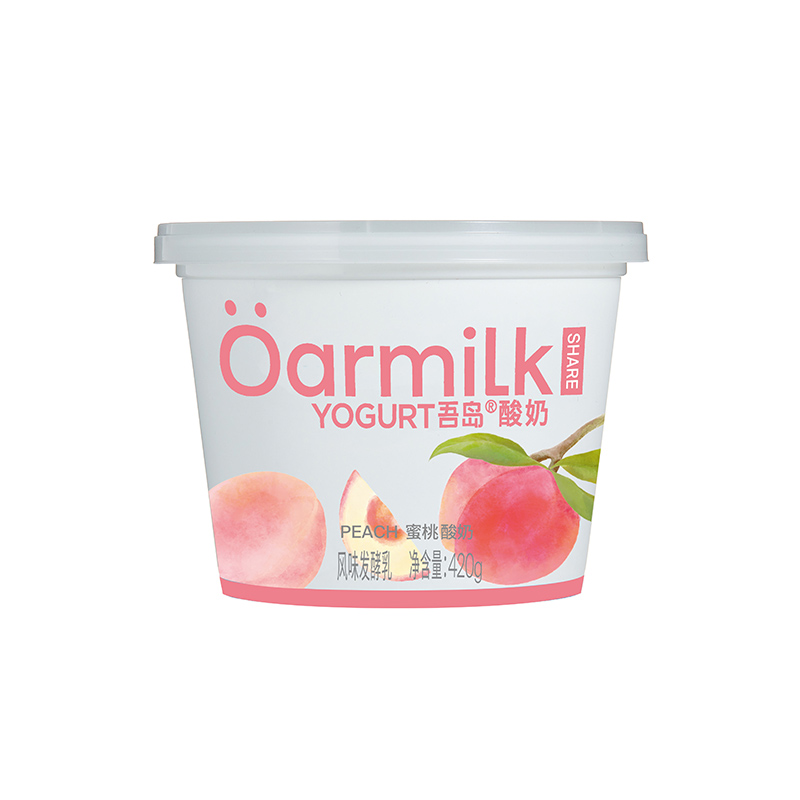 吾岛蜜桃风味发酵乳420g，保质期28天