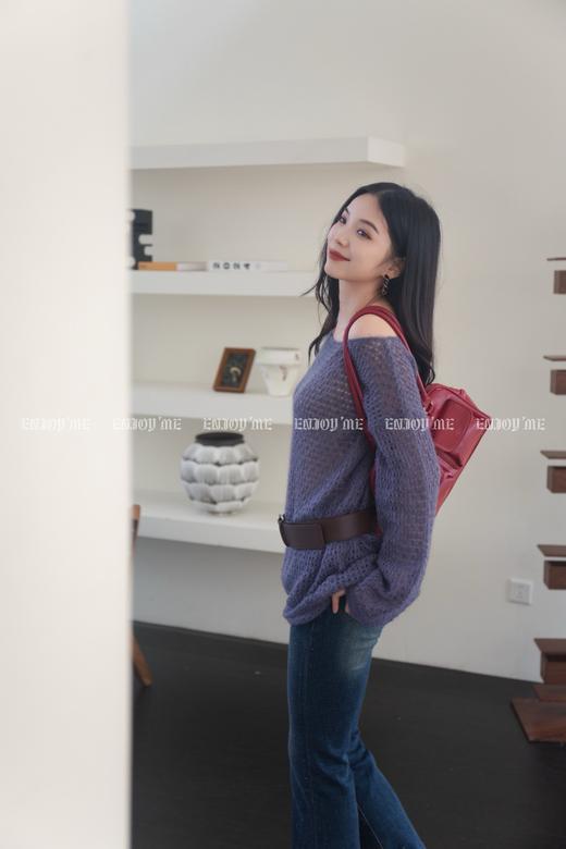 【门店同款】ENJOY秋季银河花朵喇叭裤 164194884 商品图1