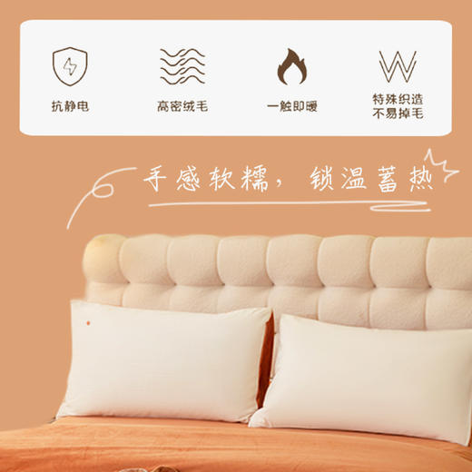 罗孚 牛奶绒山岚野境四件套 琥珀色 商品图4