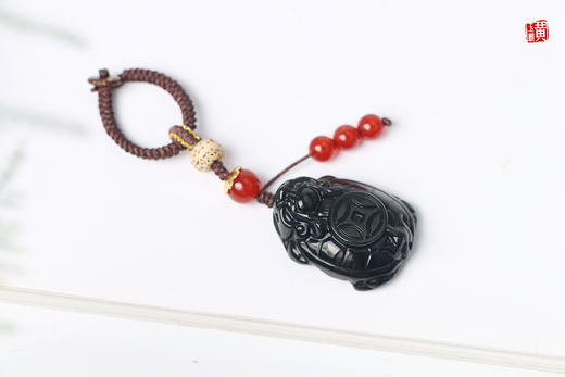 彩虹眼黑曜石龙龟挂饰 商品图2