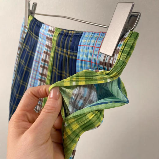 三宅风！森系穿搭中古系列半身裙松紧腰褶皱夏季新款中长裙！ 商品图2