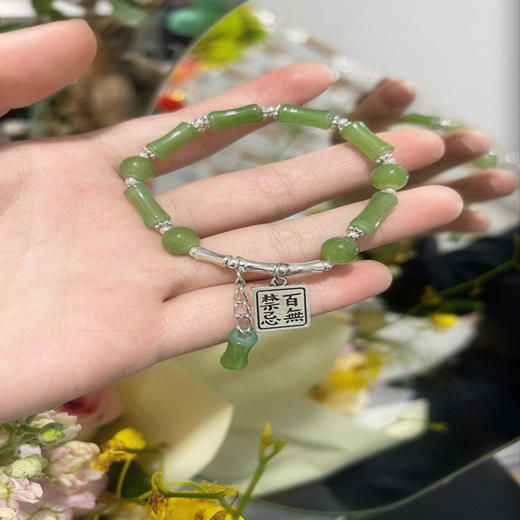 2025国风祥云竹节手链女网红小众简约高颜值闺蜜新中式手串 商品图2