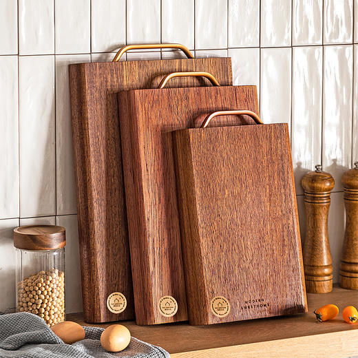 摩登主妇黑金檀木菜板厨房家用防霉抗菌切菜板食品级实木案板砧板 商品图4