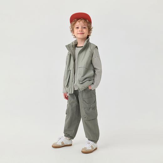 【轻量耐磨】马克珍妮男童立体口袋工装裤宝宝裤子秋装新款551300/552055 商品图2