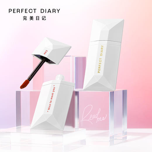 【自营】完美日记薄透雾感名片唇釉4ml 001裸粉色 丝绒口红显白生日礼物送女友 商品图2