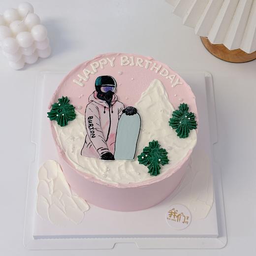 多款~男生/女生滑雪手绘卡通蛋糕-低糖处理无添加 商品图5
