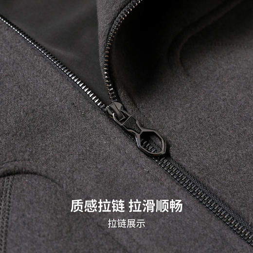 【含绵羊毛】保暖毛呢夹克2025秋新款针织棒球领休闲外套男 商品图6