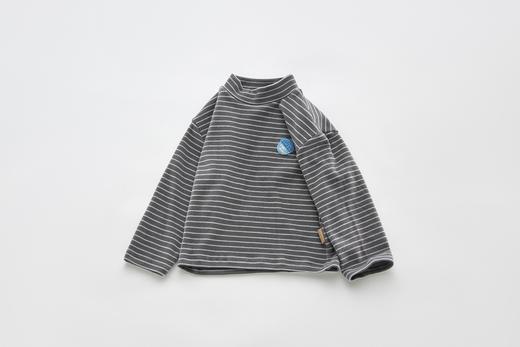 拉比童衣-3自然半高领i5上衣深灰LYDC10030194 商品图1