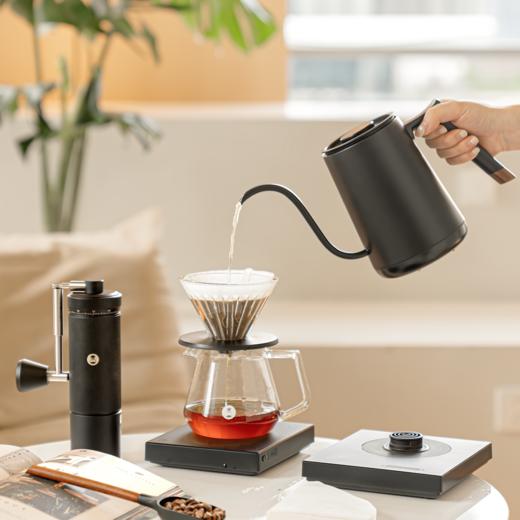 泰摩 进阶型家用手冲咖啡套装礼盒  温控手冲煮壶 磨豆机 电子秤 滤杯  一套配齐 商品图13