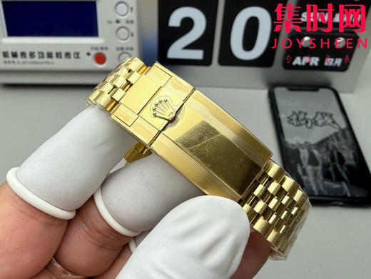 劳力士EWE格林尼治型系列 铁虎眼石盘 全金格林尼治GMT 3285机 五珠带 男士腕表 商品图7