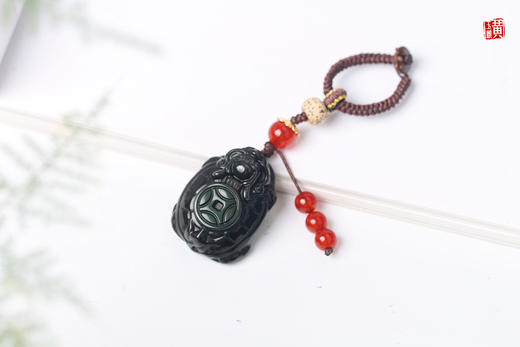 彩虹眼黑曜石龙龟挂饰 商品图0