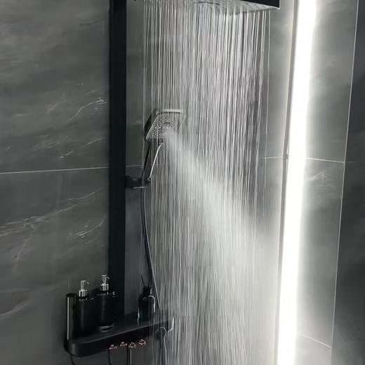 5956美洛斯方杆四档花洒-枪灰（全铜水路） 商品图4