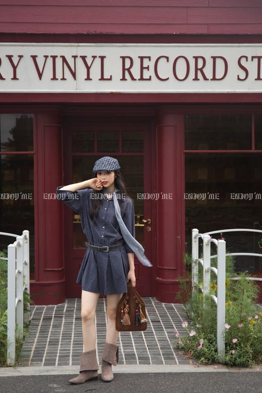 【门店同款】ENJOY秋季“光阴序语”衬衫连衣裙配腰带 164543722 商品图6