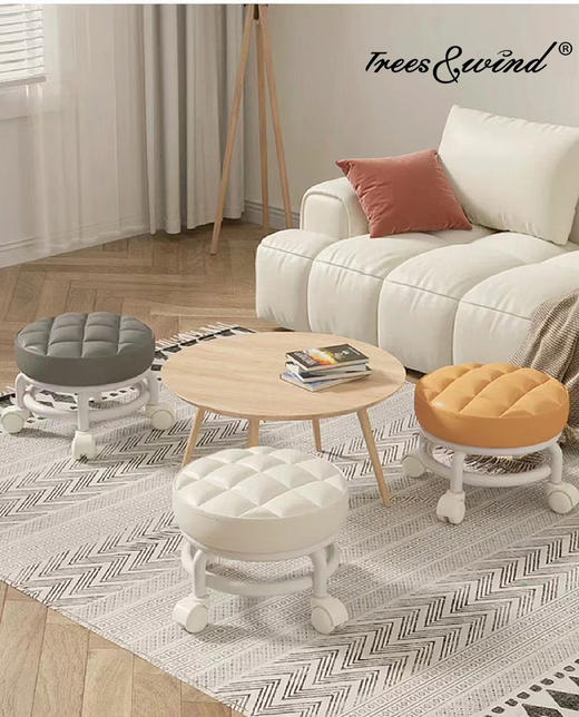 Trees&wind滑轮小凳子|家里必不可少！换鞋/遛娃/拆快递有它省事 商品图6