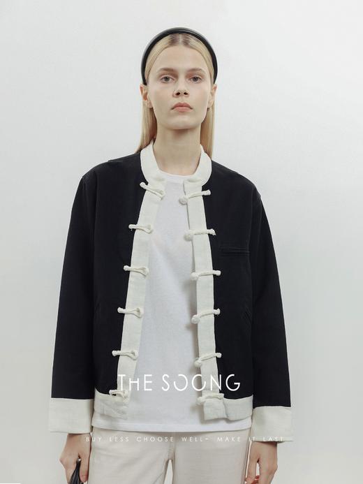THESOONG |’摩登东方‘中式手工重酵加软盘扣亚麻开衫外套HZWT3450 商品图1