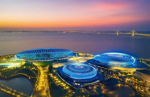 航拍双景：深中通道架起湾区脉搏，南沙体育馆跃动城市活力 2天 商品图1