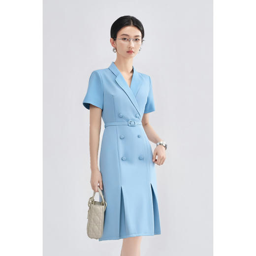 气质西装裙 米思阳2026春季时尚通勤知性修身显瘦连衣裙高级感裙子女1418 商品图1