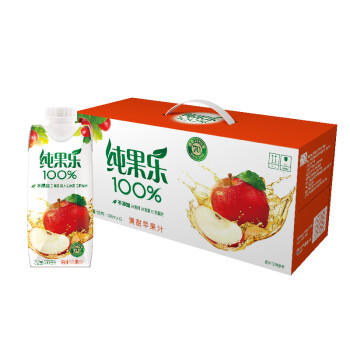 百事可乐纯果乐 100%苹果汁 纯果汁 330ml*12盒整箱装 商品图2