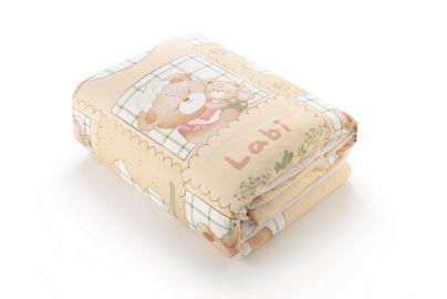 特惠拉比寝具类-4脱胆饼干格i5大童被150*120粉红/卡其色LXDE10490219/LXDE10490275 商品图0