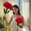 老师您辛苦了！【精致礼物，送给心爱的老师！】教师节礼物 大号单支毛线玫瑰花束手工钩花 七夕礼物 情人节礼物 教师节礼物 母亲节礼物 女生生日礼物-QB 商品缩略图0
