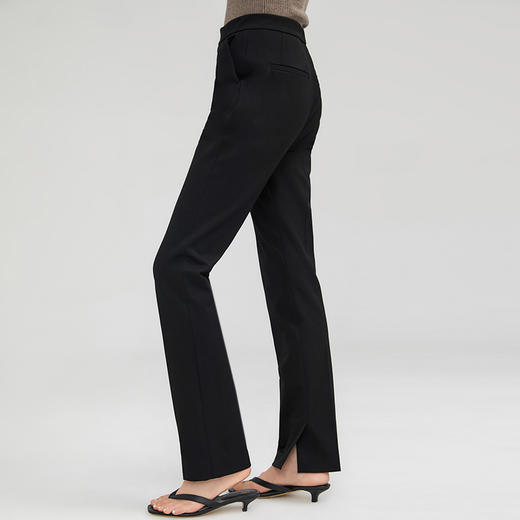 SPS西裤高级感仿羊毛加厚十分微喇百奇裤 商品图3