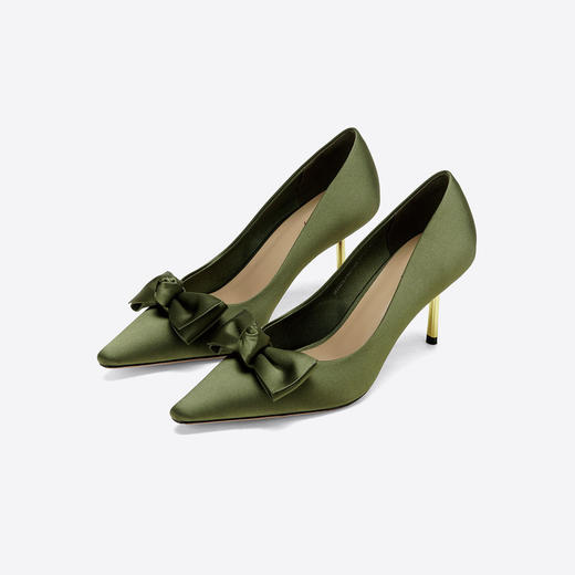 Westory2025年秋季小方头蝴蝶结港风彩色单鞋浅口鞋W25CE75871 商品图1