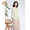 佐尔美中式提花立领盘扣七分袖优雅知性针织工艺衫女M43CC17 商品缩略图1