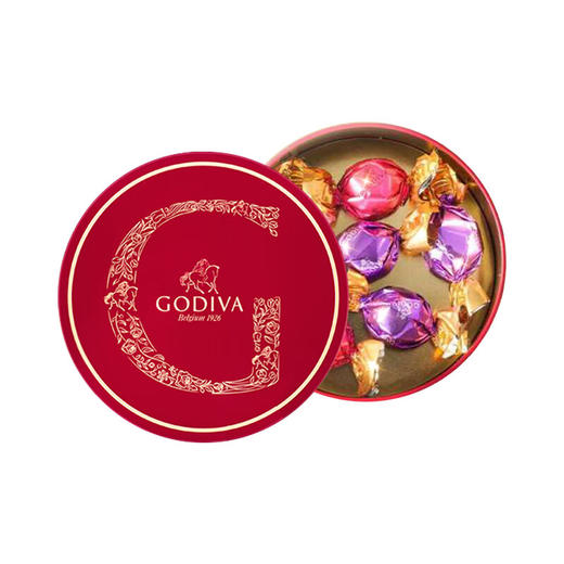 歌帝梵(GODIVA)精选松露形巧克力铁听6颗装(60g）+礼袋（松露形牛奶巧克力*3颗 松露形黑巧克力*3颗） 商品图4