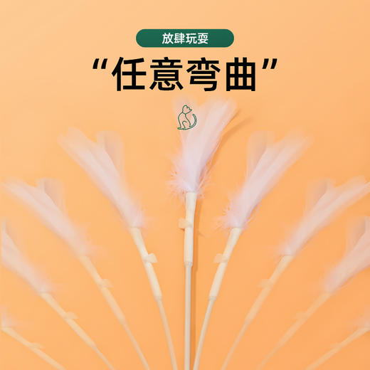 耐威克宠物玩具｜逗猫棒｜猫咪解｜闷耐咬羽毛｜增进感情｜仙女棒｜猫咪自嗨玩具 商品图2