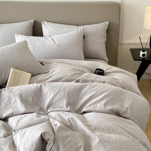 【热卖推荐】自然醒A类60支加厚长绒棉全棉立体提花轻奢四件套HS 商品图6