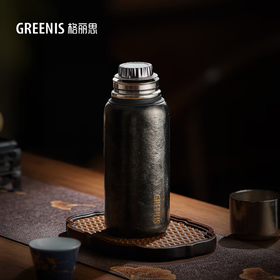 格丽斯 闷茶杯 纯钛 保温杯 钛杯 450ml