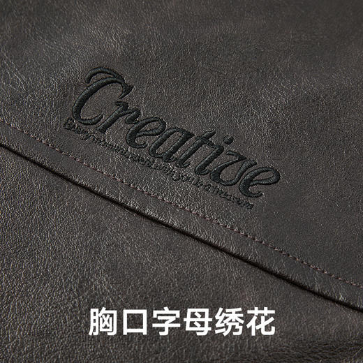 gxg.jeans男装 双色复古pu皮美式简约夹克外套男生 25秋热卖 商品图3