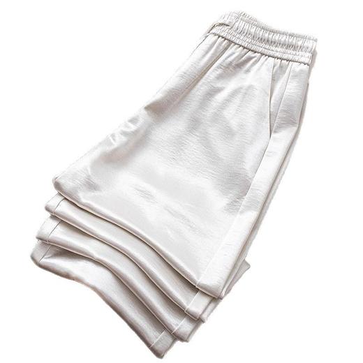 K073舒适气质阔腿裤女夏季薄款2025新款宽松垂感今年流行百搭直筒裤子 商品图4