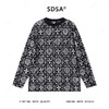 T4516SDSA秋冬新款男士痞帅潮牌袖街头风长袖圆领T提花设计师百搭上衣 商品缩略图1